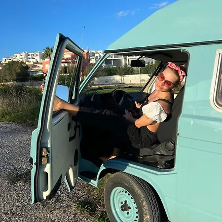 Luxe tent Rent A Blueclassics 's Campervan Vw T3 Azulina In Algarve Au Portugal, Portimão