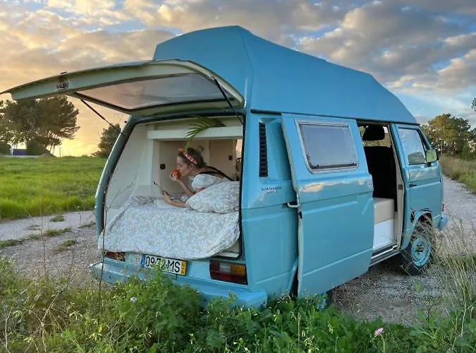 Rent A Blueclassics 's Campervan Vw T3 Azulina In Algarve Au Portugal, Luxe tent *
