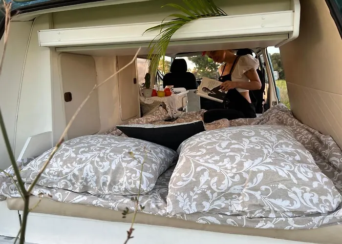 Роскошный шатер Rent A Blueclassics 's Campervan Vw T3 Azulina In Algarve Au Portugal, Портиман