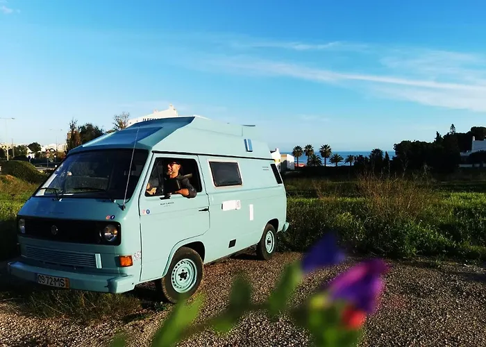 Роскошный шатер Rent A Blueclassics 's Campervan Vw T3 Azulina In Algarve Au Portugal, *