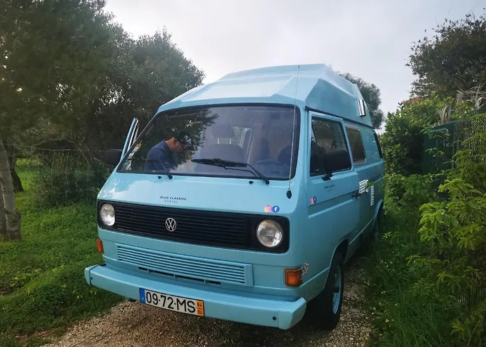 Rent A Blueclassics 's Campervan Vw T3 Azulina In Algarve Au Portugal, Роскошный шатер Портиман