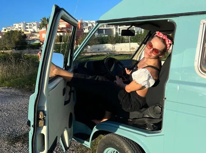 Luxuszelt Rent A Blueclassics 's Campervan Vw T3 Azulina In Algarve Au Portugal, Portimão