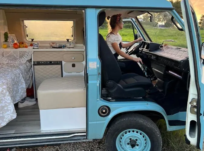 Luxuszelt Rent A Blueclassics 's Campervan Vw T3 Azulina In Algarve Au Portugal, Portimão