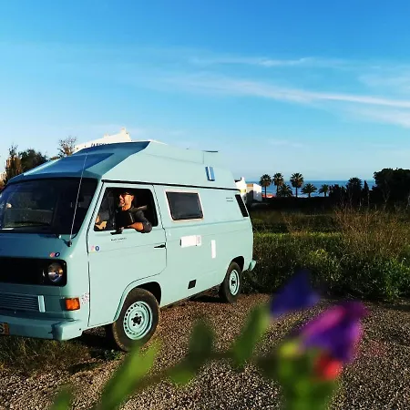 Campo de lujo Rent A Blueclassics 's Campervan Vw T3 Azulina In Algarve Au Portugal, *